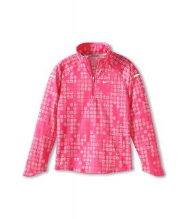 Nike Kids Element Jacquard 1/2 Zip Long Sleeve Top Girls Long Sleeve Pullover (Pink)
