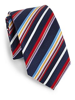 Eton of Sweden Multicolored Striped Silk Tie   Blue