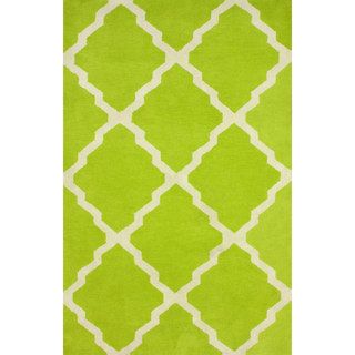 Nuloom Handmade New Zealand Wool/ Viscose Moroccan Trellis Rug(76 X 96)