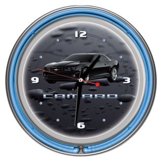 Trademark Global Inc Black Camaro 14 in. Neon Clock   GM1400 CAM BLK