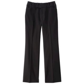 Merona Womens Doubleweave Flare Pant   (Curvy Fit)   Black   2 Short