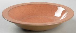 Mikasa Desert Clay Rim Soup Bowl, Fine China Dinnerware   Chromatic,Peach With B