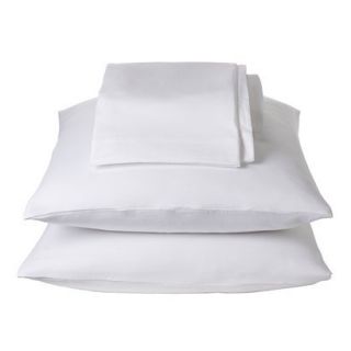 Room Essentials Jersey Sheet Set   True White (Twin)
