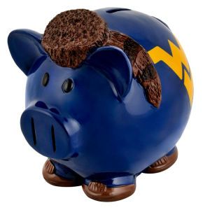 West Virginia Mountaineers Forever Collectibles Mini Thematic Piggy Bank NCAA