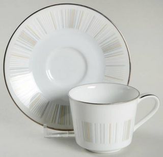 Noritake Isabella Flat Demitasse Cup & Saucer Set, Fine China Dinnerware   Lines