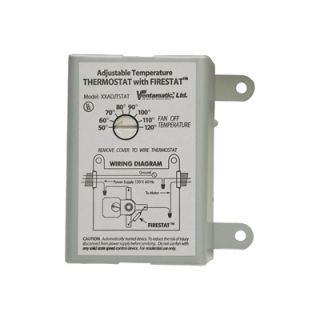 Ventamatic Replacement Thermostat   10 Amps, Model# XXFIRESTAT