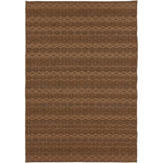 Izmit Meticulously Woven Brown Casual Solid Rug (53 X 76)