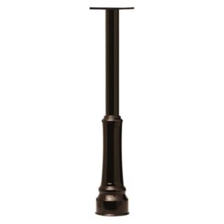 Architectural Mailbox In Ground Post with Decorative Cover Bronze