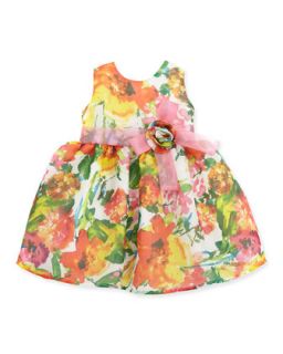 Floral Organza Party Dress, 2T 4T