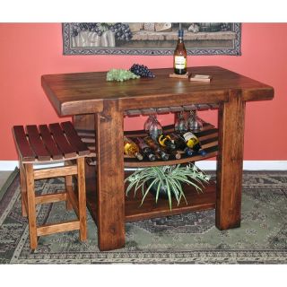 2 Day Designs Reclaimed Russian River Kitchen Island / Bar Multicolor   WV105
