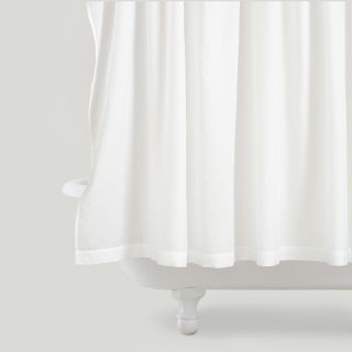 White Pintuck Shower Curtain   World Market