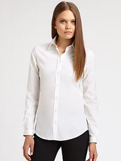 Burberry Brit Button Front Shirt   White