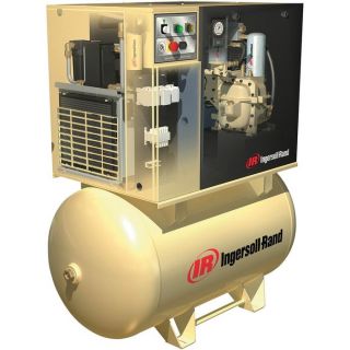 Ingersoll Rand Rotary Screw Compressor w/Total Air System   230 Volts, 1 Phase,