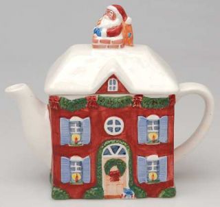 International Christmas Story Figurine Teapot & Lid, Fine China Dinnerware   Por