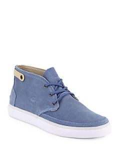 Lacoste Suede Chukka Boots   Blue