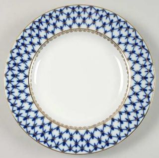 Lomonosov Cobalt Net Salad Plate, Fine China Dinnerware   Cobalt Blue&Gold Net D