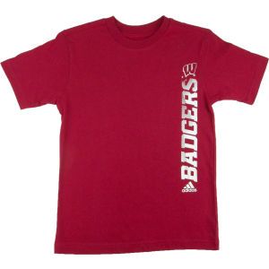 Wisconsin Badgers adidas NCAA Youth Football Practice T Shirt