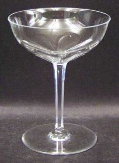 Baccarat Zurich (Cut) Champagne/Tall Sherbet   Cut Panels On Bowl, Multi Sided S