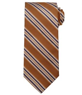 Signature Navy/WHite Trapped Stripe Tie JoS. A. Bank