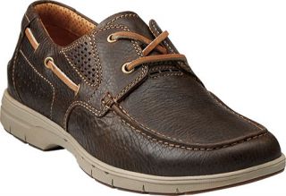 Mens Clarks Un.Nautical Sea   Dark Brown Leather Lace Up Shoes