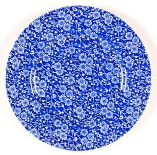 Queens China Calico Blue (England) Dinner Plate, Fine China Dinnerware   Blue &
