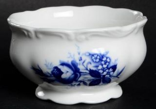 Royal Albert Connoisseur Mini Open Sugar Bowl, Fine China Dinnerware   Blue Flow