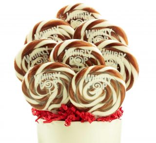 Brown and White Whirly Pops