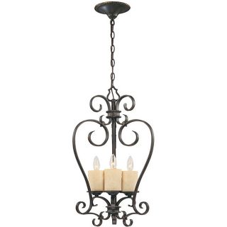 World Imports Stafford Spring Collection 3 light Hanging Glassless Lantern