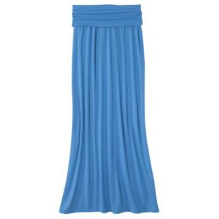 Mossimo Supply Co. Juniors Foldover Maxi Skirt   Brilliant Blue M(7 9)