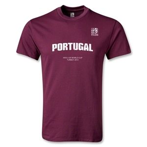 Euro 2012   FIFA U 20 World Cup 2013 Portugal T Shirt (Maroon)