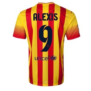 Nike Barcelona 13/14 ALEXIS Away Soccer Jersey