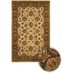 Hand tufted Mandara Collection Wool Rug (5 X 76) (IvoryPattern OrientalMeasures 0.375 inch thickTip We recommend the use of a non skid pad to keep the rug in place on smooth surfaces.All rug sizes are approximate. Due to the difference of monitor colors