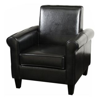 Best Selling Home Decor Furniture LLC Black Square Back Club Chair   218716