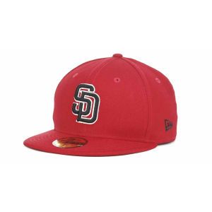 San Diego Padres New Era MLB Red BW 59FIFTY Cap