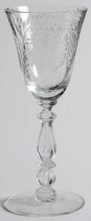 Cambridge Dover Wine Glass   Stem #3776, Cut 1034