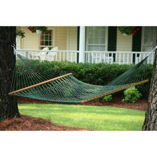 Castaway Deluxe Polyester Rope Hammock White   PC 14PCW