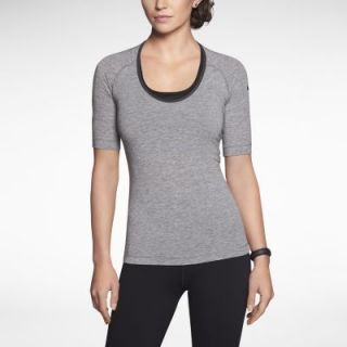 Nike Pro Core Fitted Studio Womens Shirt   Carbon Heather