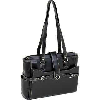 Isabella Leather 15.4 Ladies Briefcase Black   McKlein USA Ladies