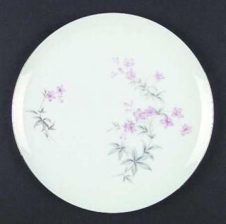 ACI Marietta Dinner Plate, Fine China Dinnerware   Pink/Yellow Flowers, Blue/Gra