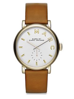 Marc by Marc Jacobs Baker Stainless Steel & Leather Strap Watch/36MM   Brown