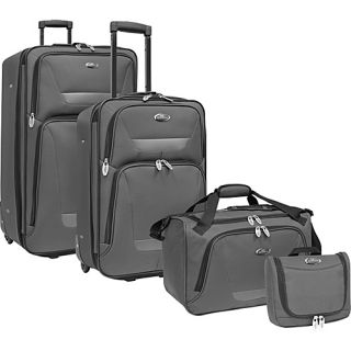 Westport 4 Piece Luggage Set Gray   U.S. Traveler Luggage Sets