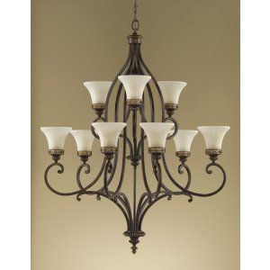 Feiss F2225 6 3WAL Drawing Room 9   Light Multi Tier Chandelier