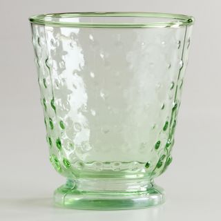 Green Hobnail Double Old Fashioned Glasses, Set of 4   World Market