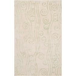 Somerset Bay Casual Hand tufted Bacelot Bay Green Beach inspired Wool Rug (33 X 53)