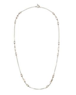 Frosted Crystal Trio Necklace