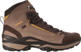 Mens Lowa Tempest Mid   Taupe/Dark Brown Boots