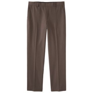 Mens Tailored Fit Microfiber Pants   Brown 32X30