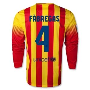 Nike Barcelona 13/14 FABREGAS LS Away Soccer Jersey