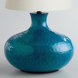 Blue Potted Accent Lamp Base   World Market