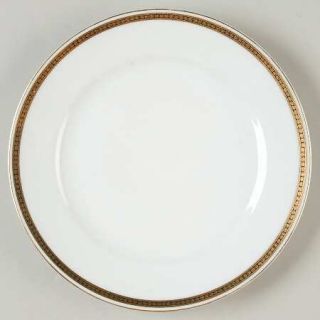 Noritake Angora, The Salad Plate, Fine China Dinnerware   Gold Circles & Dots On